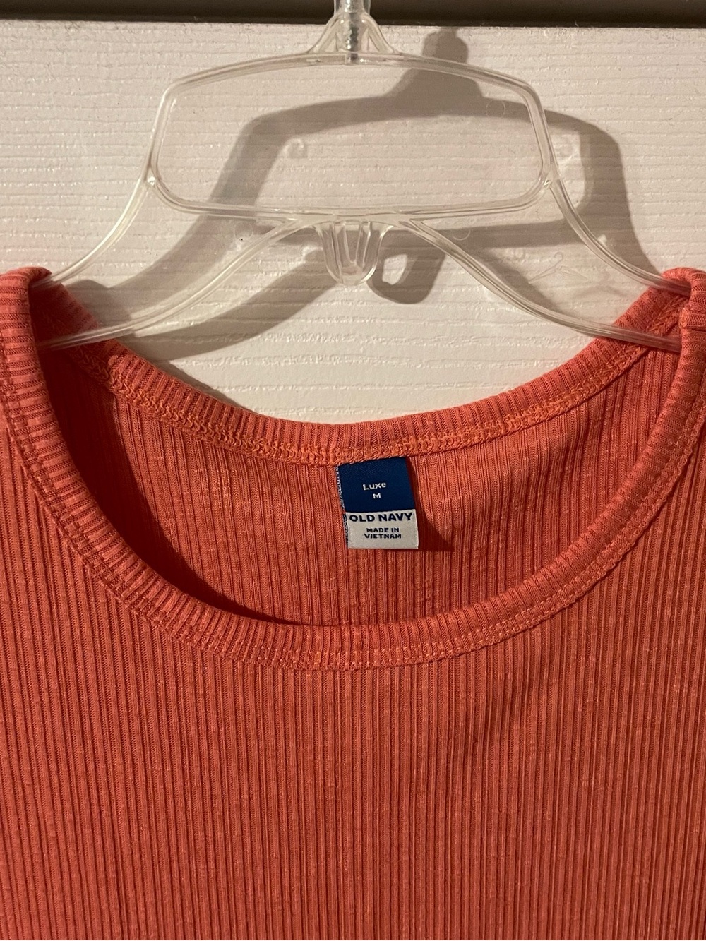 Old Navy Luxe Ribbed Tank Top Duo - Coral and Brown - Picture 9 of 9